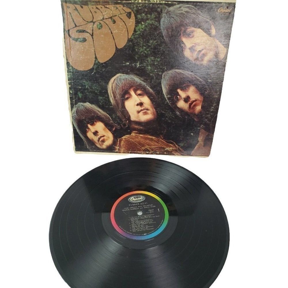 The Beatles Rubber‎ Soul 1965 Vinyl Record LP Pre-Owned